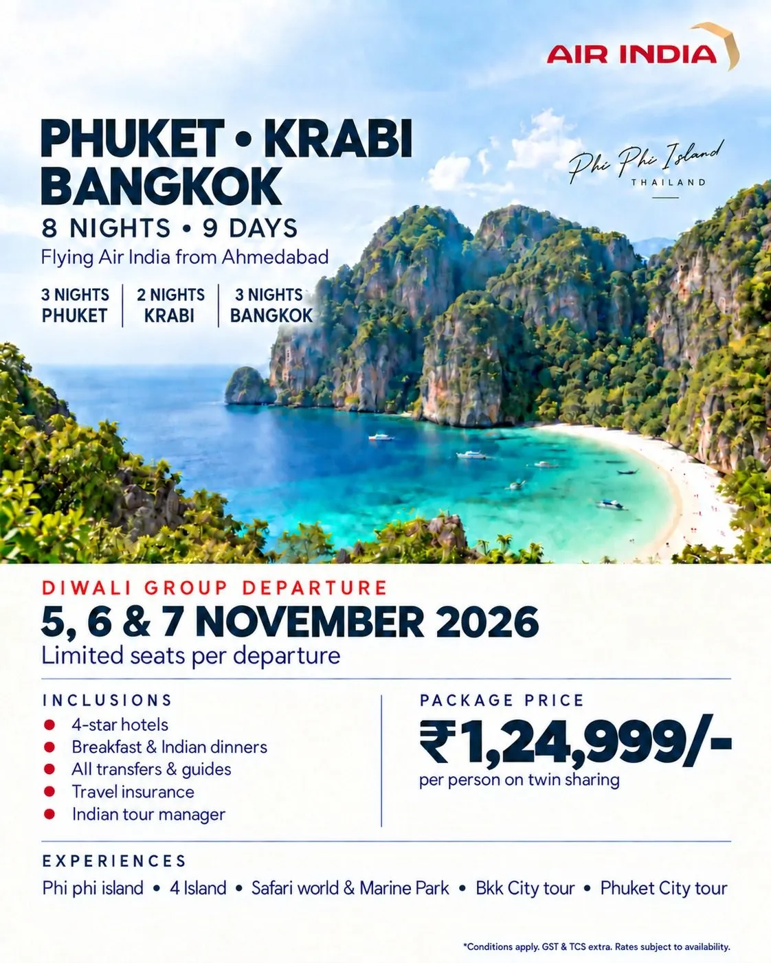 Thailand Diwali 2026 Tour From Ahmedabad | 8n/9d — hero photo
